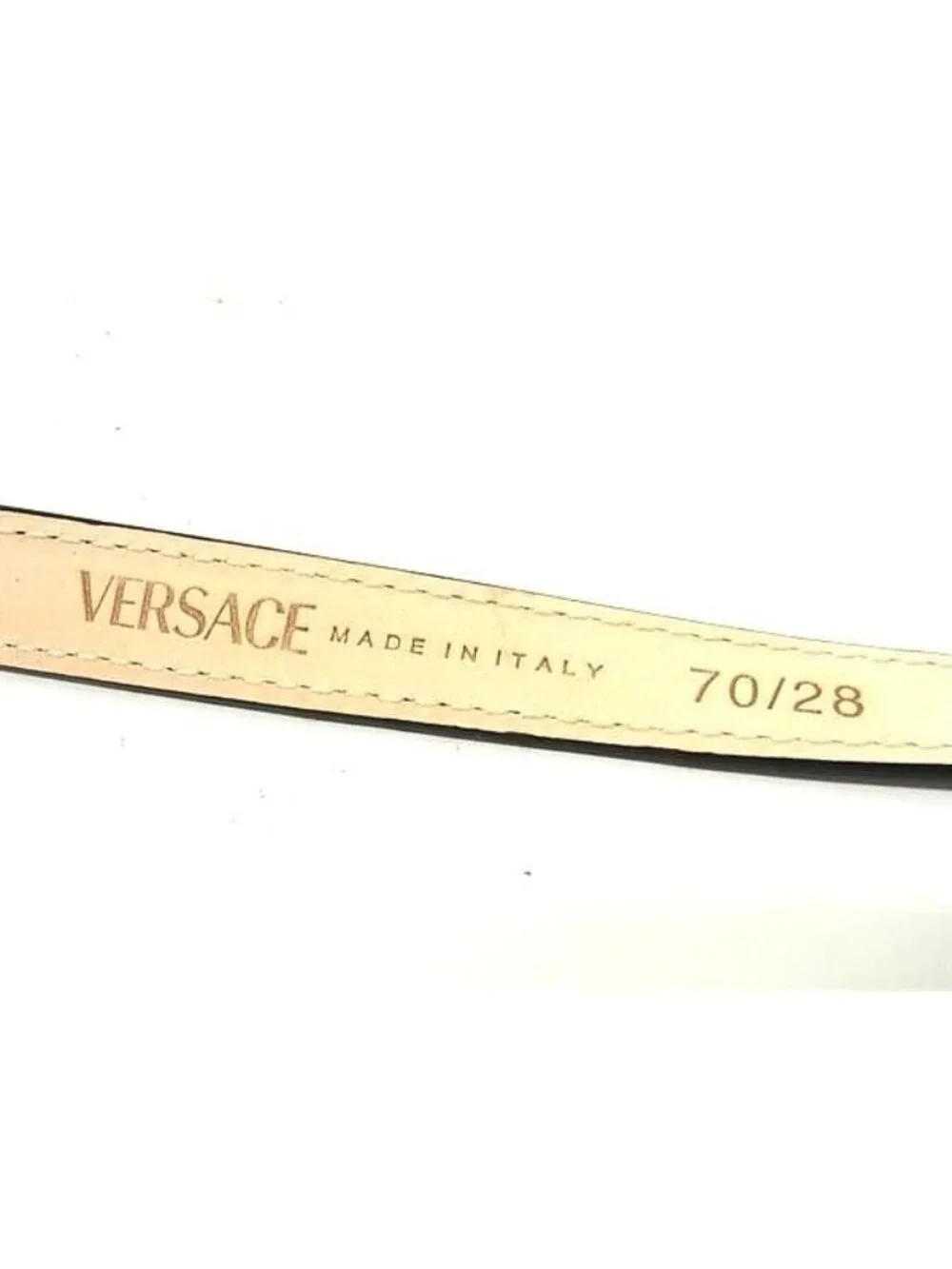 Versace Leather Gold 70 28 Black Belt